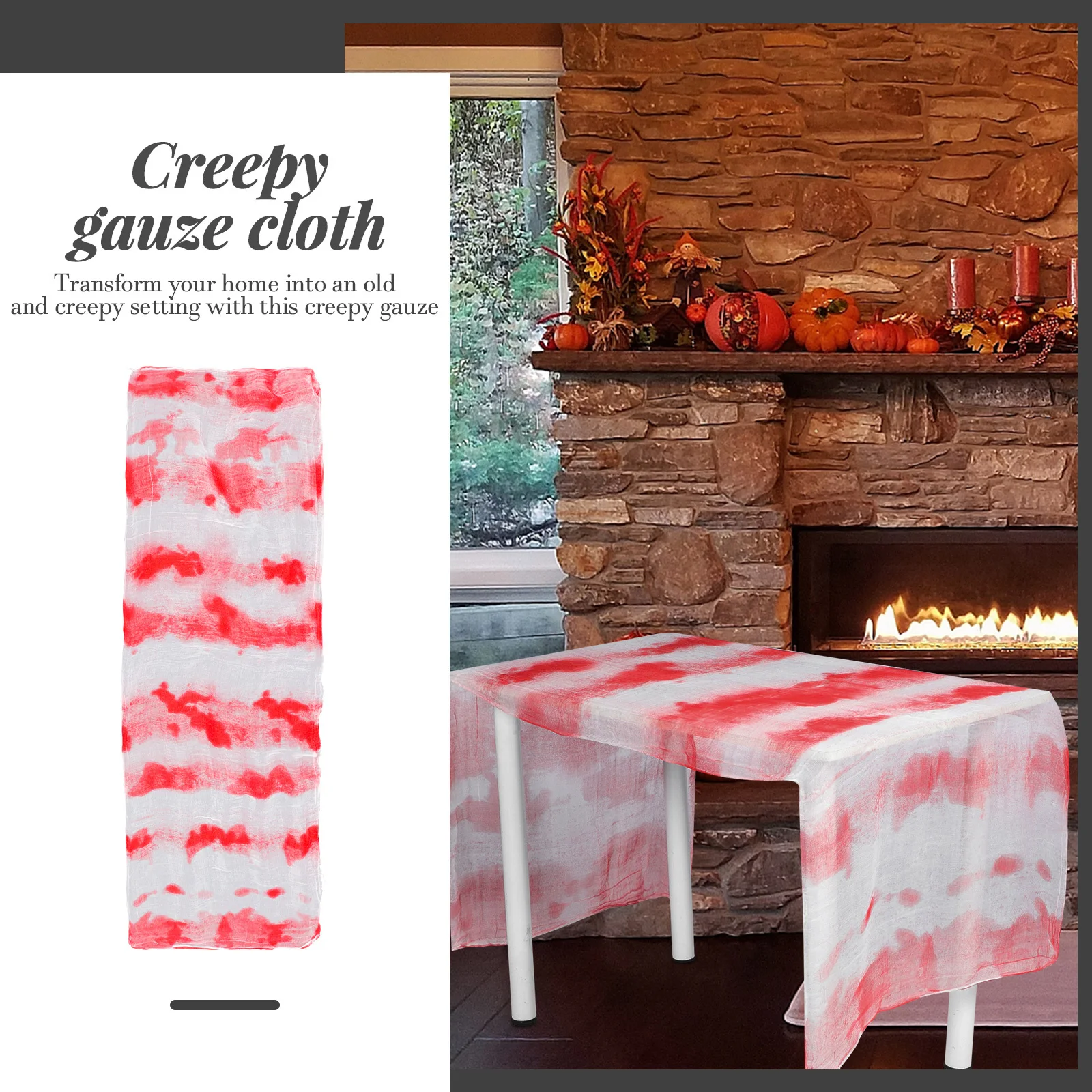 Halloween Party Decor Creepy Gauze Cloth Horror Gauze Adornment Terror Atmosphere Scene Layout Props Scary Prop
Halloween Party Decor Creepy Gauze Cloth Horror Gauze Adornment Terror Atmosphere Scene Layout Props Scary Prop