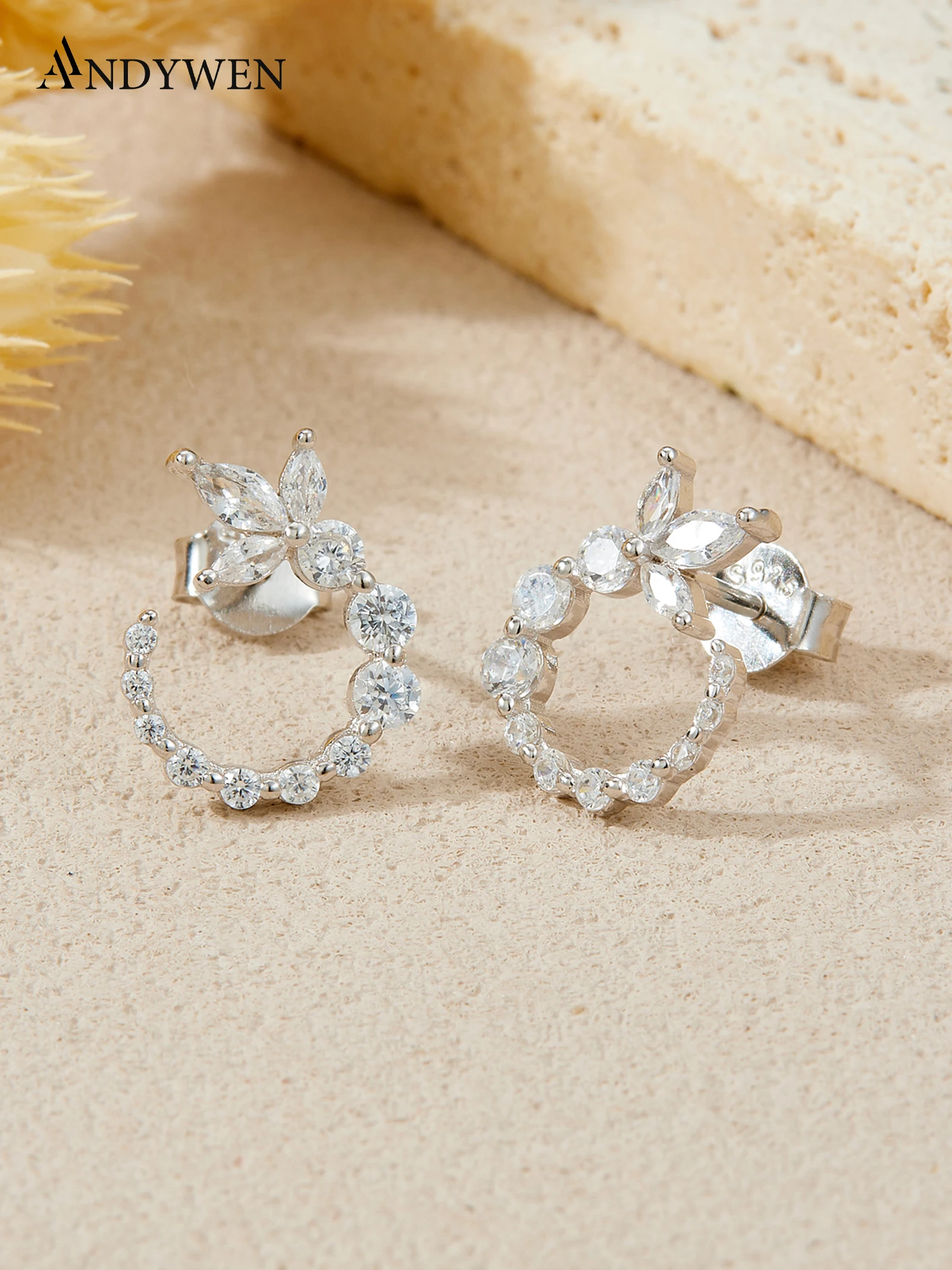 ANDYWEN 925 Silver Butterfly Hoop Earrings, 5A Zirconia Floral Circle Jewelry, Romantic Gift for Women, Dainty Everyday Wear
ANDYWEN 925 Silver Butterfly Hoop Earrings, 5A Zirconia Floral Circle Jewelry, Romantic Gift for Women, Dainty Everyday Wear