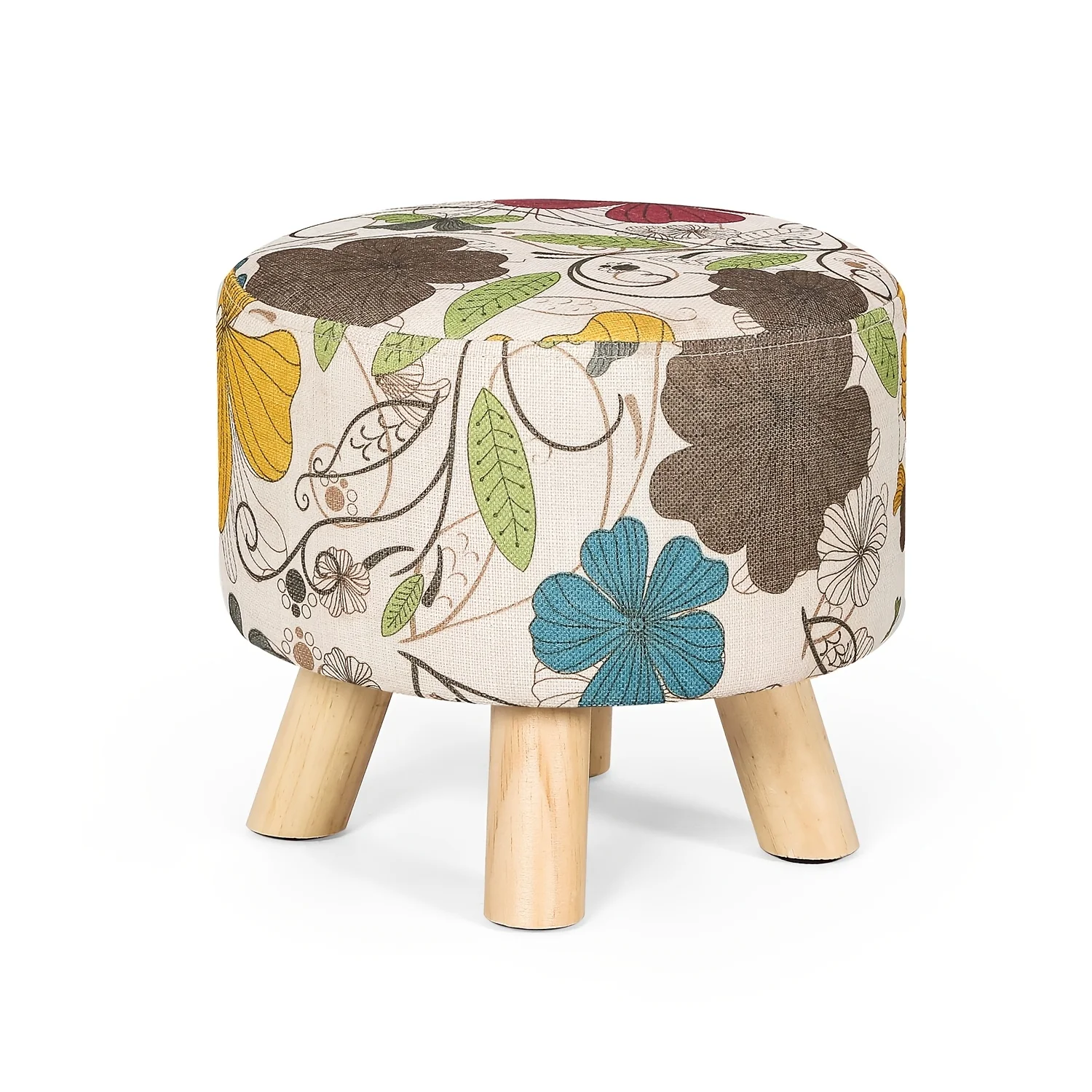 Small Round Ottoman Foot Rest Stool With Linen Padded Seat And Anti-Slip Wooden Legs – Comfortable Footstool For Living Room And Bedroom
Small Round Ottoman Foot Rest Stool With Linen Padded Seat And Anti-Slip Wooden Legs – Comfortable Footstool For Living Room And Bedroom