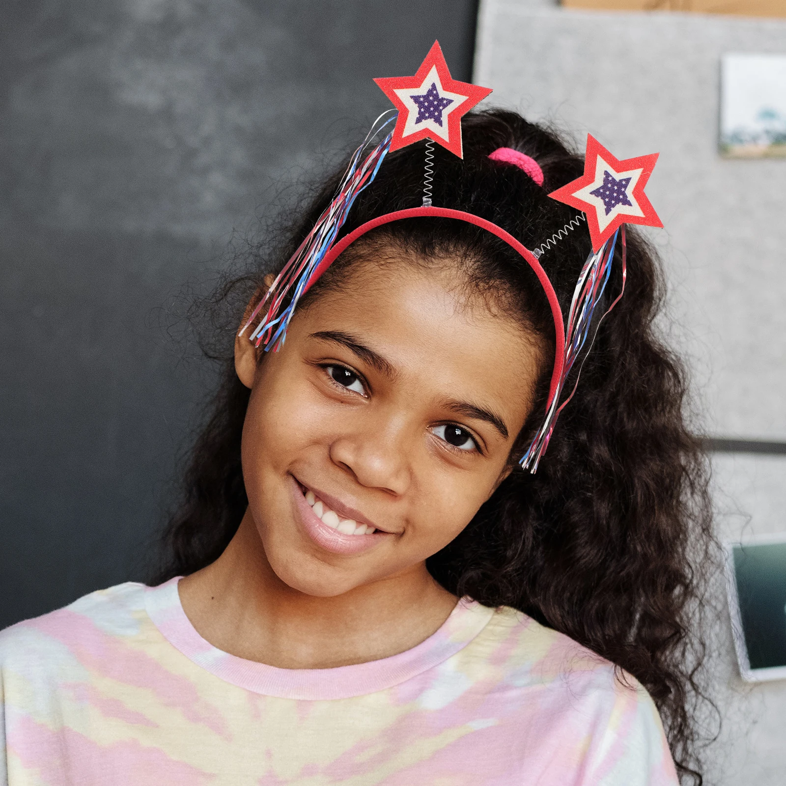 Five Pointed Star Headband for Women Independence Day 4th July Patriotic Hair Hoop Decor Party Favors Memorial Accessories
Five Pointed Star Headband for Women Independence Day 4th July Patriotic Hair Hoop Decor Party Favors Memorial Accessories