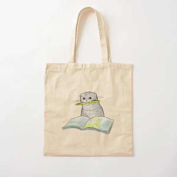 Study Cat Cotton Canvas Bag Designer Fabric Unisex Handbag Reusable Ladies Travel Women Shopper Fashion Shoulder Bag Casual
Study Cat Cotton Canvas Bag Designer Fabric Unisex Handbag Reusable Ladies Travel Women Shopper Fashion Shoulder Bag Casual