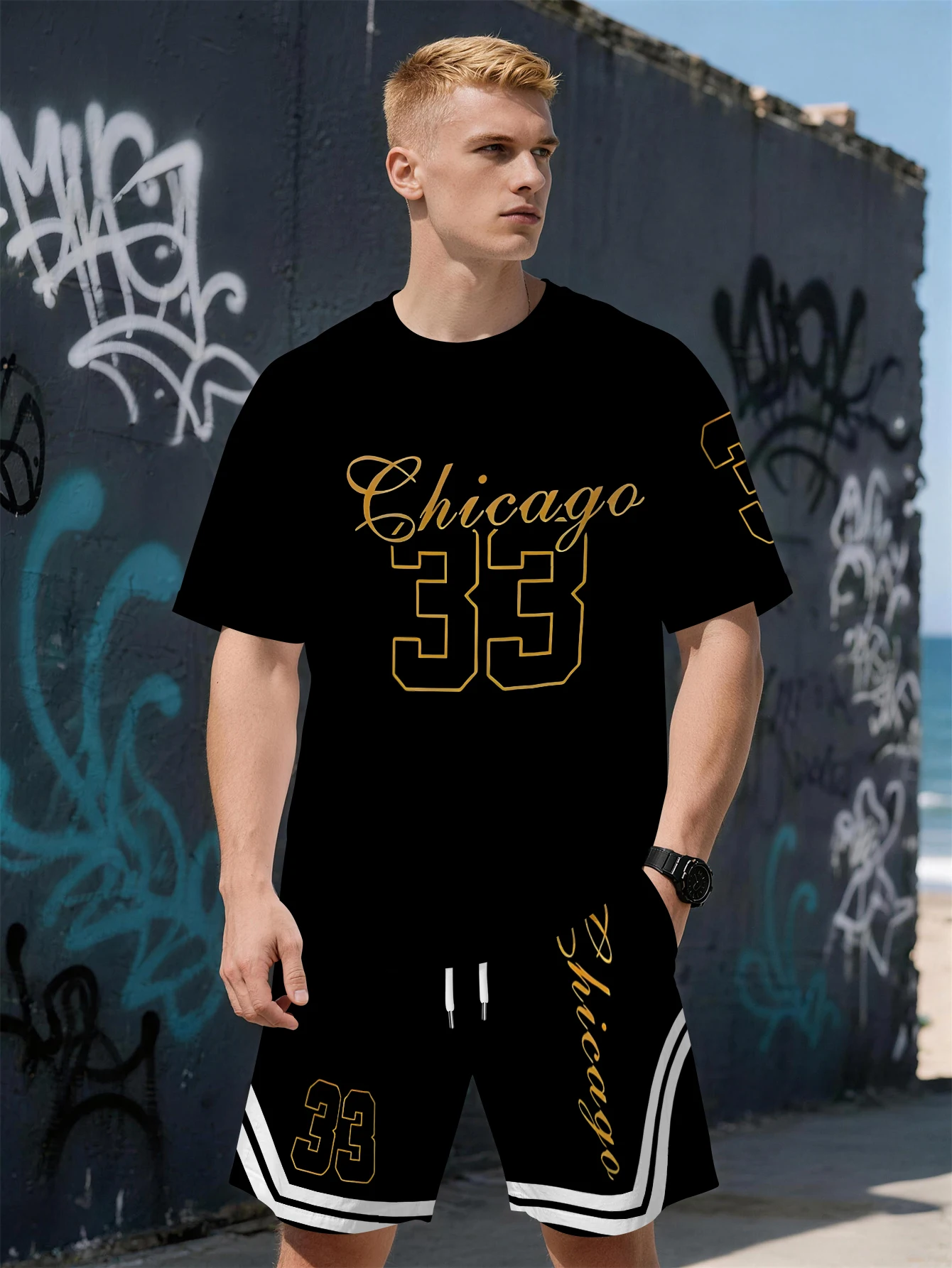 2026 Summer New Men's Short-Sleeved Set with 3D Digital Printing - Casual and Fashionable Street Style - Comfortable and Soft
2026 Summer New Men's Short-Sleeved Set with 3D Digital Printing - Casual and Fashionable Street Style - Comfortable and Soft