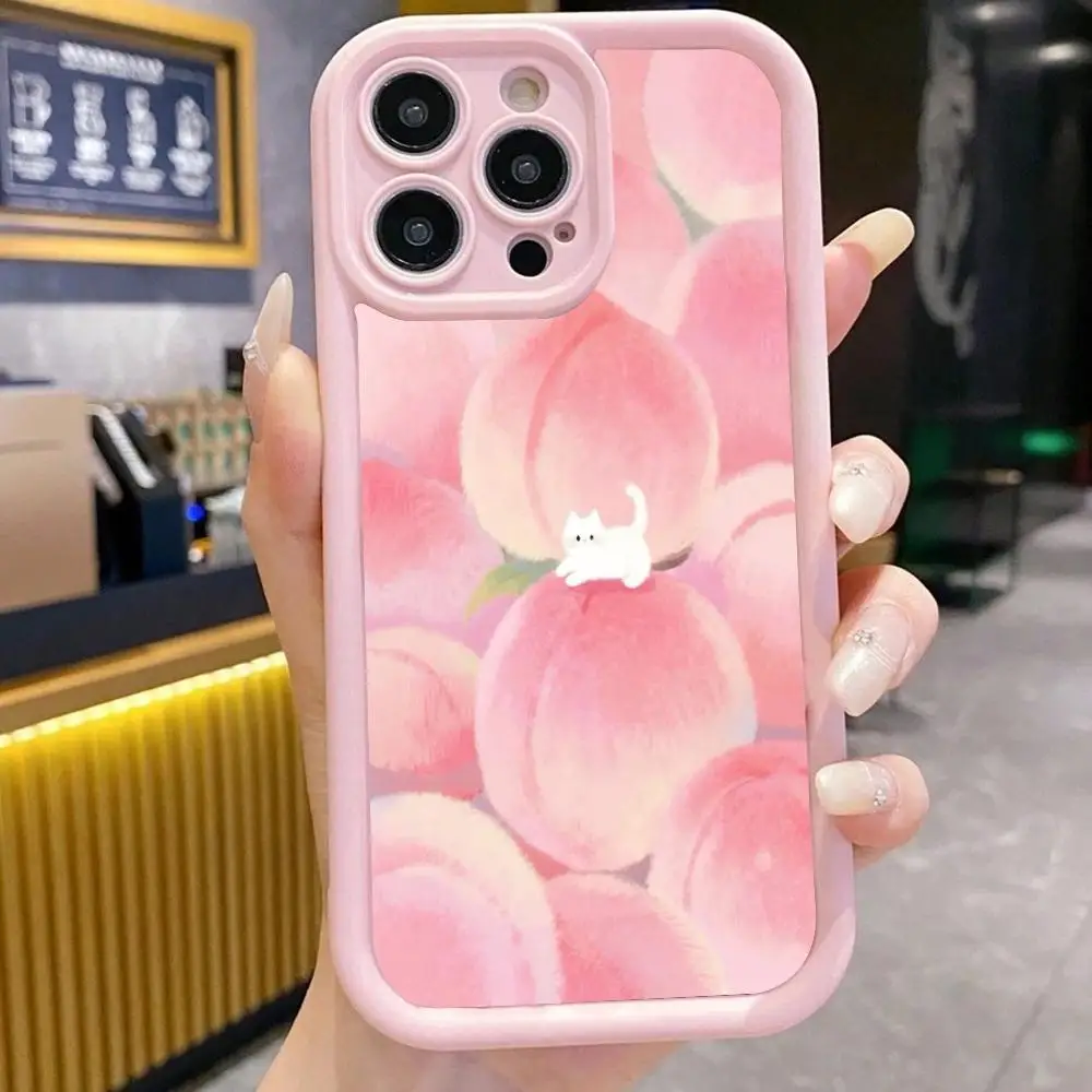 Pink Cute Peach Pattern Phone Case Suitable for iPhone 17 16 15 14 13 12 11 Pro/Max/Plus Anti Drop and Anti Shock Back Cover
Pink Cute Peach Pattern Phone Case Suitable for iPhone 17 16 15 14 13 12 11 Pro/Max/Plus Anti Drop and Anti Shock Back Cover