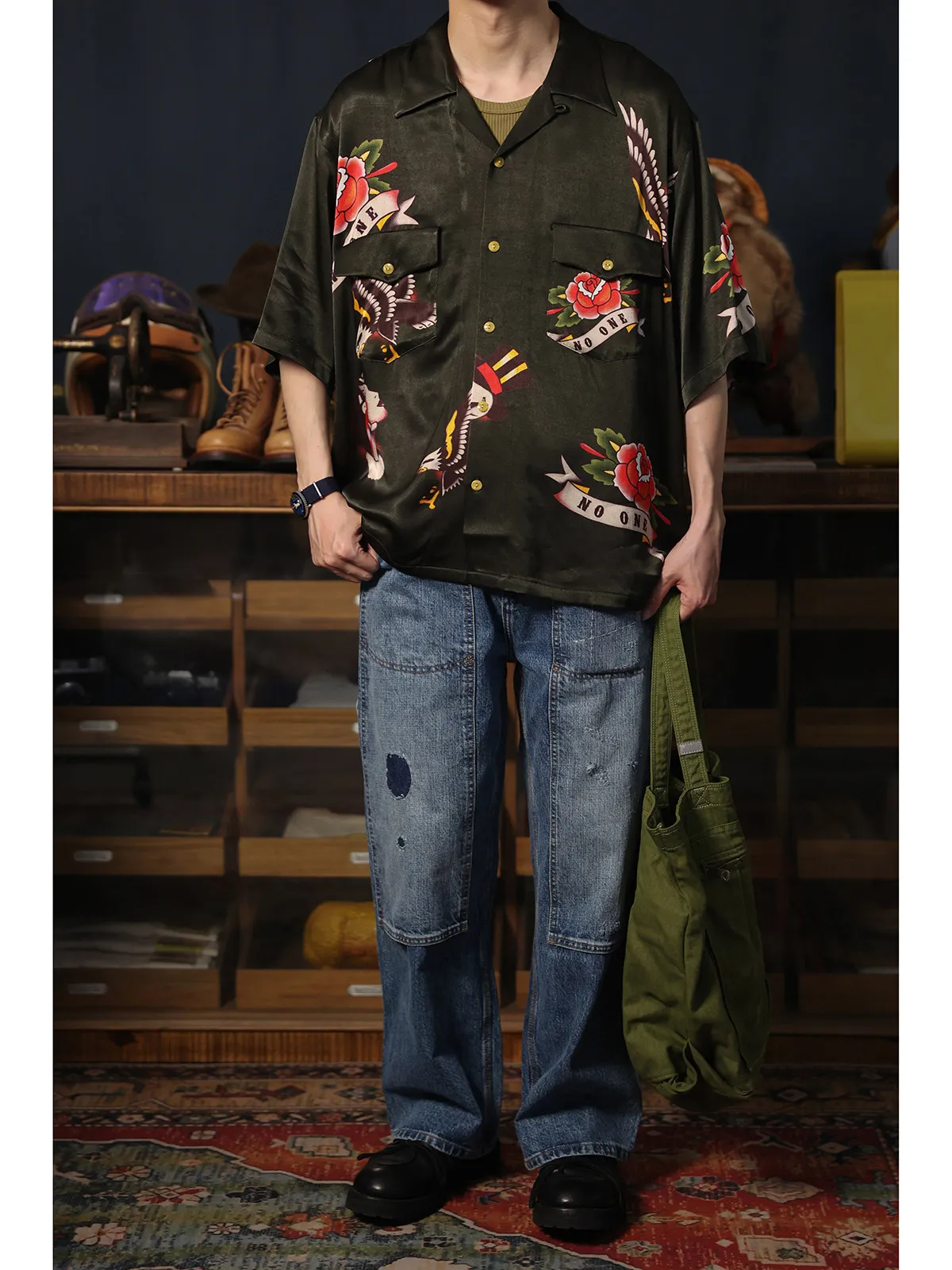 Secondorder SS24 Cuban Collar Camp Shirt Hawaiian Aloha Print Sukajan Short Sleeve Shirt
Secondorder SS24 Cuban Collar Camp Shirt Hawaiian Aloha Print Sukajan Short Sleeve Shirt