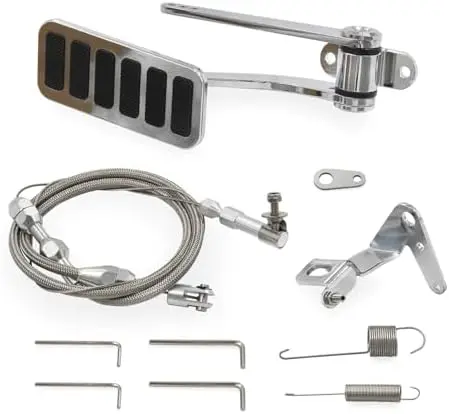 Universal 24" Aluminum Throttle Pedal with SS Cable & Spring
Universal 24" Aluminum Throttle Pedal with SS Cable & Spring