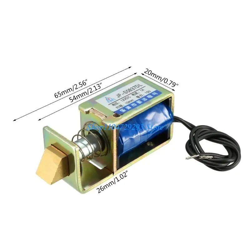 Solenoid Electromagnet 12V 6V 24V JF-S0837DL Pull Push Electric Magnets
Solenoid Electromagnet 12V 6V 24V JF-S0837DL Pull Push Electric Magnets