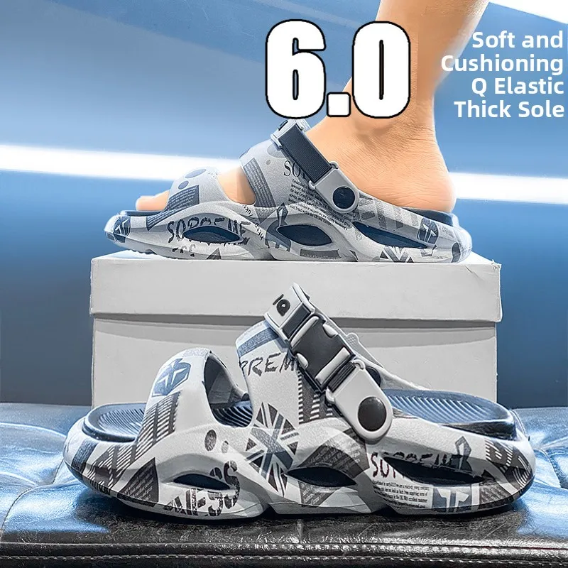 Men's Summer Outdoor Wear Anti-Slip Printed Soft Bottom Sandals Casual Sports Beach Slippers Thick Bottom Low Heel EVA
Men's Summer Outdoor Wear Anti-Slip Printed Soft Bottom Sandals Casual Sports Beach Slippers Thick Bottom Low Heel EVA