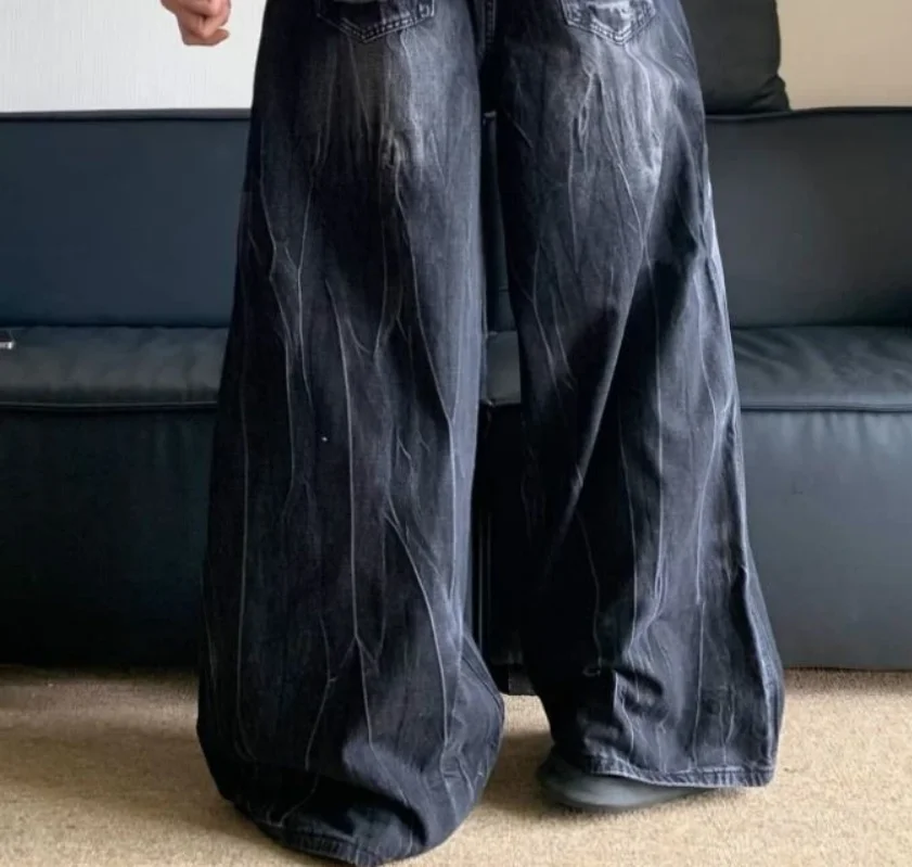 Washed Jeans Retro Micro Flared Double Waisted Lace Up Pants Men Women Streetwear High Quality Design Sense Trousers
Washed Jeans Retro Micro Flared Double Waisted Lace Up Pants Men Women Streetwear High Quality Design Sense Trousers