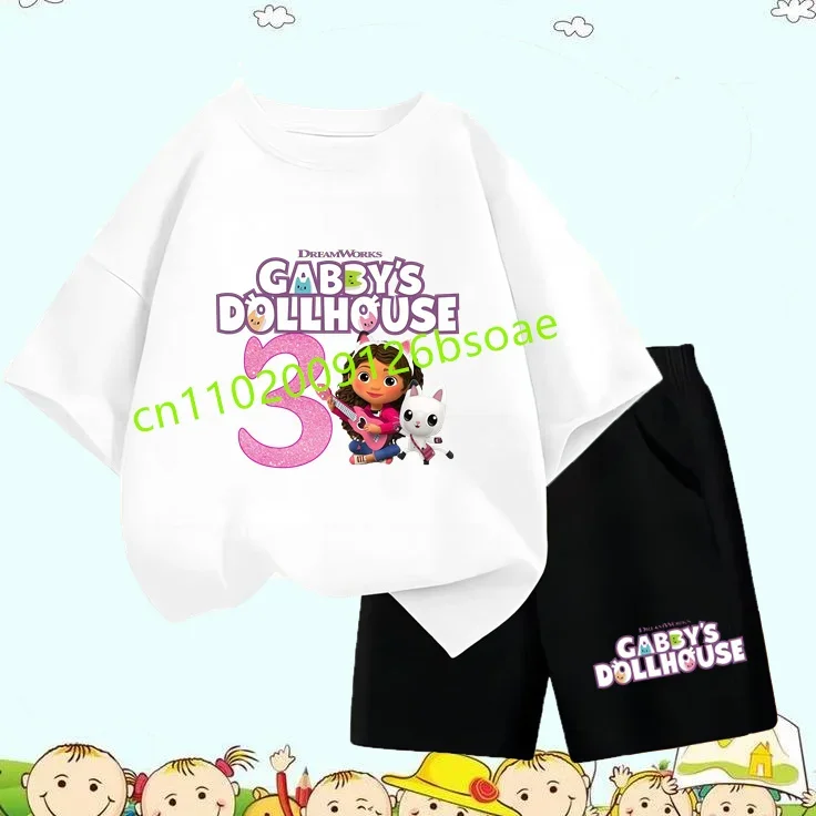 Детский комплект футболок Gabby Dollhouse, пуловер с принтом аниме и мультяшными цифрами для мальчиков и девочек, летняя свободная повседневная одежда, костюм, подарки, новинка
Детский комплект футболок Gabby Dollhouse, пуловер с принтом аниме и мультяшными цифрами для мальчиков и девочек, летняя свободная повседневная одежда, костюм, подарки, новинка