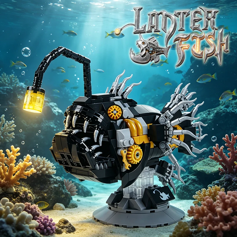 Creative Mechanical Lantern Fish Sea Biology Life Set Light Building Blocks Bricks Animal World Model Boys Assembly Toy Boy Gift
Creative Mechanical Lantern Fish Sea Biology Life Set Light Building Blocks Bricks Animal World Model Boys Assembly Toy Boy Gift
