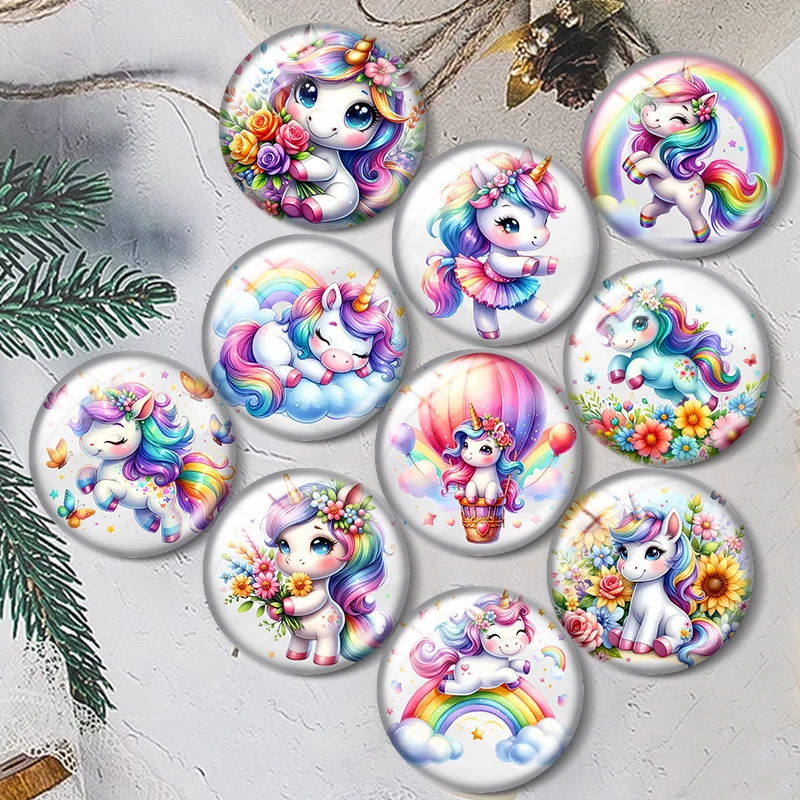 Watercolor Kawaii Unicorn 12/18/20/25mm glass cabochon bracelet pendant rings for jewelry demo earrings back Making findings
Watercolor Kawaii Unicorn 12/18/20/25mm glass cabochon bracelet pendant rings for jewelry demo earrings back Making findings