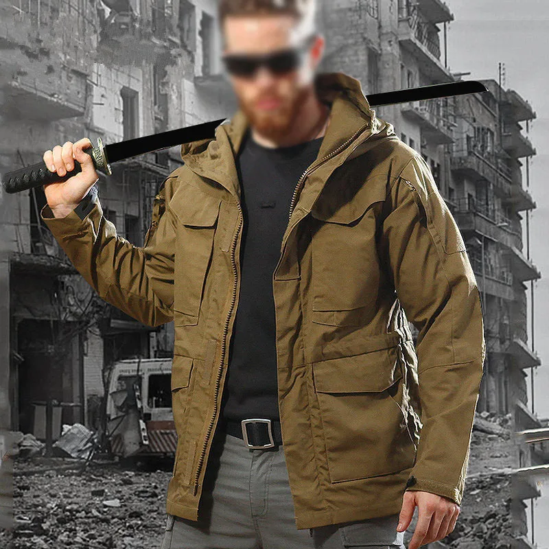 Men's Jacket 2022 New Spring And Autumn Tactical Windbreaker High-quality Multi-functional Outdoor Waterproof Camouflage Coat
Men's Jacket 2022 New Spring And Autumn Tactical Windbreaker High-quality Multi-functional Outdoor Waterproof Camouflage Coat