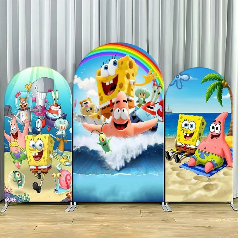 SpongeBob Beach Adventure Arch Backdrop Cover Sunny Ocean Rainbow Party Decor Elastic Fabric Photo Background Celebration Decor
SpongeBob Beach Adventure Arch Backdrop Cover Sunny Ocean Rainbow Party Decor Elastic Fabric Photo Background Celebration Decor