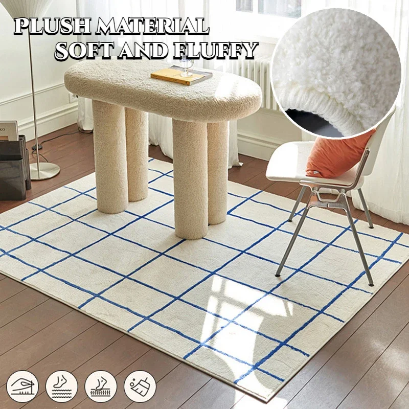 Minimalism Plaid Carpet for Living Room Large Area Coffee Tables Plush Rugs Room Decor Bedroom Cloakroom Soft Fluffy Floor Mats
Minimalism Plaid Carpet for Living Room Large Area Coffee Tables Plush Rugs Room Decor Bedroom Cloakroom Soft Fluffy Floor Mats