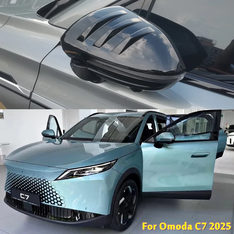 For Omoda C7 2025 2026 Car ABS Carbon Black Rear View Mirror Protection Side Cover Decoration Trim Stickers Auto Accessories 
For Omoda C7 2025 2026 Car ABS Carbon Black Rear View Mirror Protection Side Cover Decoration Trim Stickers Auto Accessories