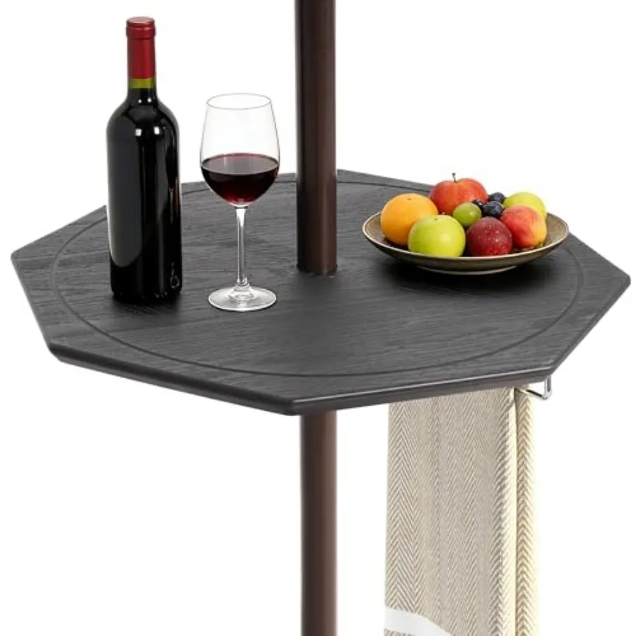 Adjustable Umbrella Table23'' Portable Polygon Umbrella Tray Only for 1.5ft Patio Umbrella Pole Black
Adjustable Umbrella Table23'' Portable Polygon Umbrella Tray Only for 1.5ft Patio Umbrella Pole Black