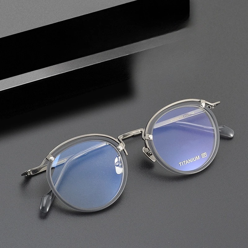 Retro Round Titanium Handmade Lightweight Prescription Eyeglasses for Men Eyebrow Frame BYY0036 Myopia Glasses Women Reading
Retro Round Titanium Handmade Lightweight Prescription Eyeglasses for Men Eyebrow Frame BYY0036 Myopia Glasses Women Reading