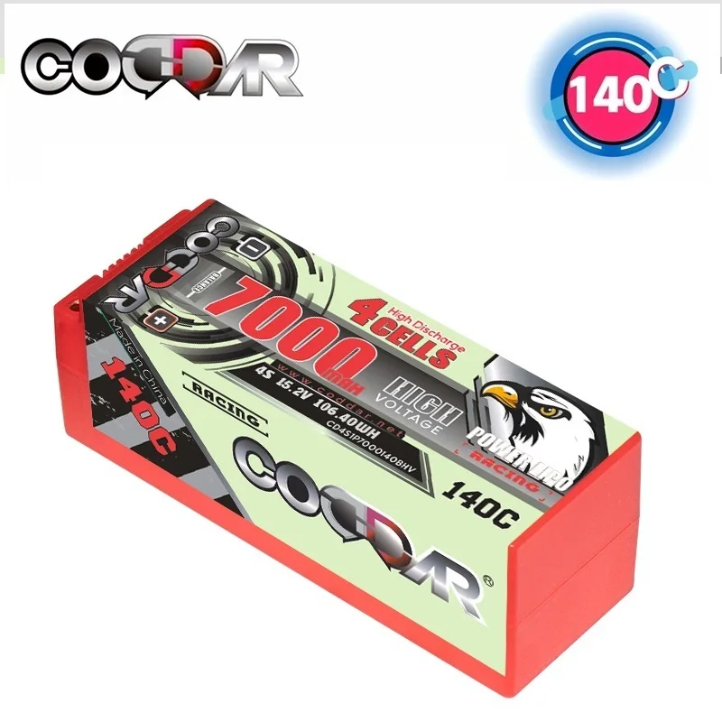 CODDAR 4S1P Аккумулятор 15,2 В 7000 мАч 140C LiHV Lipo Аккумулятор для 1/8 Off road RC Remote 4WD Car Boat Модель HV 140C Аккумулятор
CODDAR 4S1P Аккумулятор 15,2 В 7000 мАч 140C LiHV Lipo Аккумулятор для 1/8 Off road RC Remote 4WD Car Boat Модель HV 140C Аккумулятор