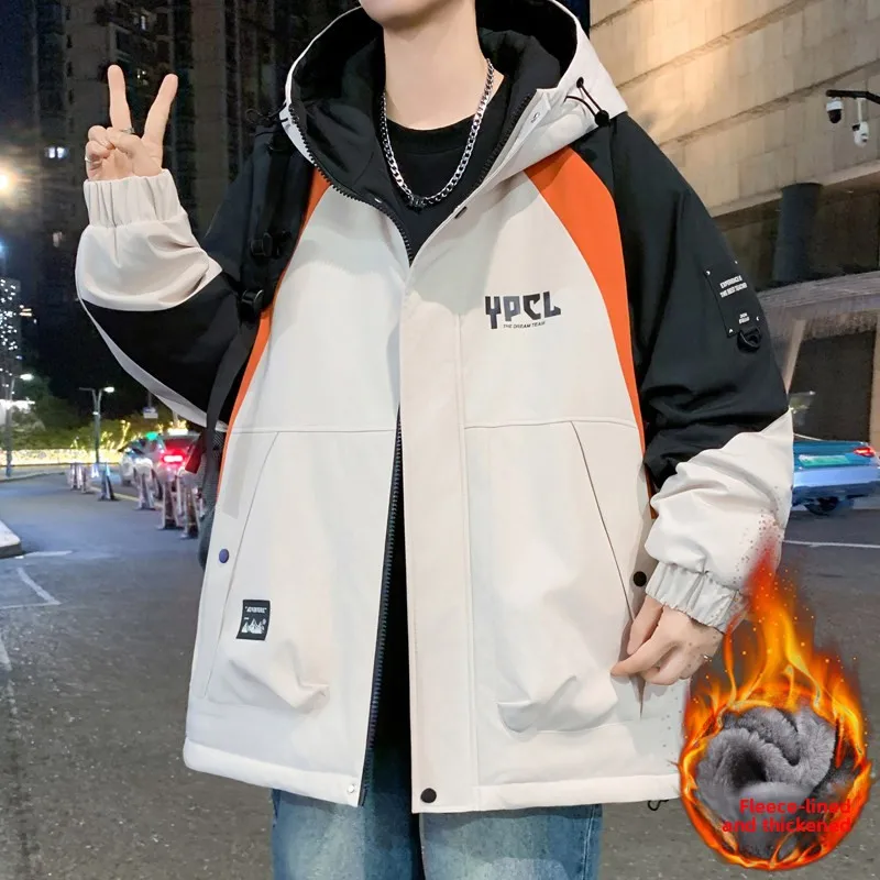 Winter Thiened Fce Casual Cotton Jaet for Teenage Boys Cool Windproof Hooded Faionable Urban Sle Long Sve Zippe...
Winter Thiened Fce Casual Cotton Jaet for Teenage Boys Cool Windproof Hooded Faionable Urban Sle Long Sve Zippe...