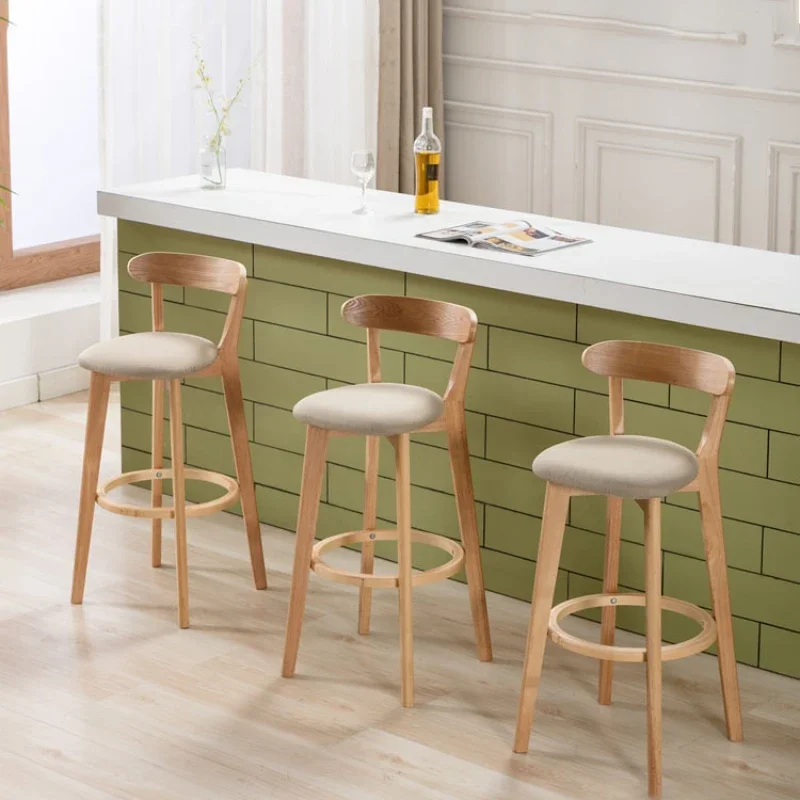 Modern Simple Dining Chairs Reception Bar Backrest Nordic High Stools Dining Chairs Wooden Balcony Sillas Home Furniture WZ50DC
Modern Simple Dining Chairs Reception Bar Backrest Nordic High Stools Dining Chairs Wooden Balcony Sillas Home Furniture WZ50DC