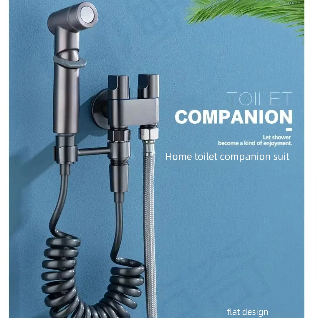 Bathroom household gun grey toilet flushing spray gun faucet companion gynaecological washers one into two booster spray gun
Bathroom household gun grey toilet flushing spray gun faucet companion gynaecological washers one into two booster spray gun