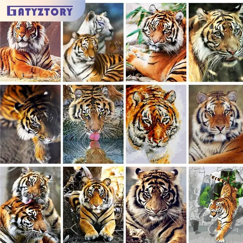 GATYZTORY Frame Painting By Numbers Tigers Picture Drawing For Adults Coloring By Numbers Animals On Canvas Handicrafts 40x50cm
GATYZTORY Frame Painting By Numbers Tigers Picture Drawing For Adults Coloring By Numbers Animals On Canvas Handicrafts 40x50cm