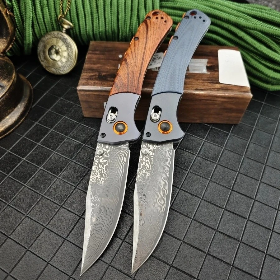 BM 15080 Damascus Steel Multi-functional Carving Folding Knife BM15080 Red Rosewood G10 Handle Essential for Outdoor Camping
BM 15080 Damascus Steel Multi-functional Carving Folding Knife BM15080 Red Rosewood G10 Handle Essential for Outdoor Camping