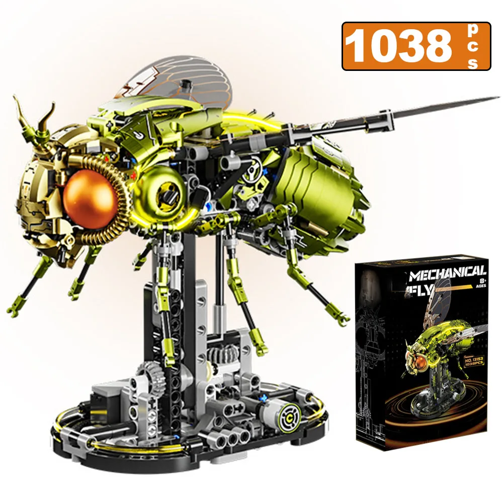 1038pcs MOC Mechanical Fruit Flies Model Building Block Sets Insect Series Creative Ornaments Animal Bricks Toys for Adults Gift
1038pcs MOC Mechanical Fruit Flies Model Building Block Sets Insect Series Creative Ornaments Animal Bricks Toys for Adults Gift
