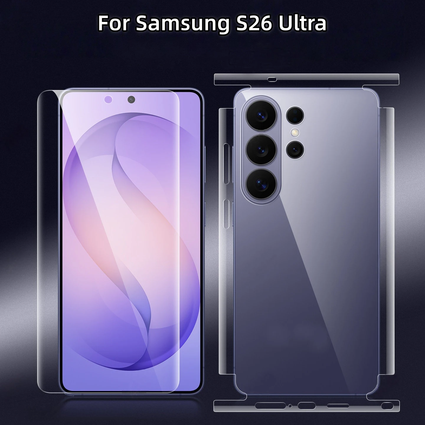 2Pcs Unbreakable Membrane Full Cover Side Edges Back Hydrogel Film for Samsung Galaxy S26 Ultra S24 S25 Ultra Screen Protector
2Pcs Unbreakable Membrane Full Cover Side Edges Back Hydrogel Film for Samsung Galaxy S26 Ultra S24 S25 Ultra Screen Protector