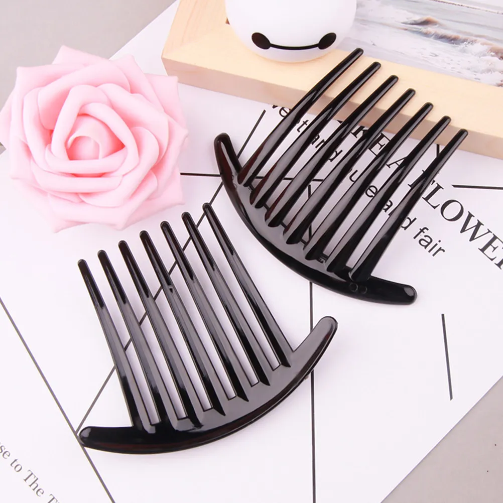 8Pcs Black Plastic Hair Comb for Women Bend Shape Non Scratchy Scalp Friendly Hair Styling Side Comb for Ceremonies
8Pcs Black Plastic Hair Comb for Women Bend Shape Non Scratchy Scalp Friendly Hair Styling Side Comb for Ceremonies