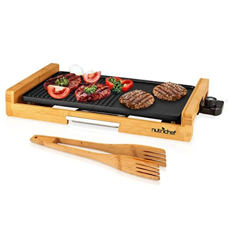 Household Smokeless Indoor Grill Nonstick Electric Grill Detachable Bamboo Tempaerature Control Adjustable Temperature Knob For
Household Smokeless Indoor Grill Nonstick Electric Grill Detachable Bamboo Tempaerature Control Adjustable Temperature Knob For