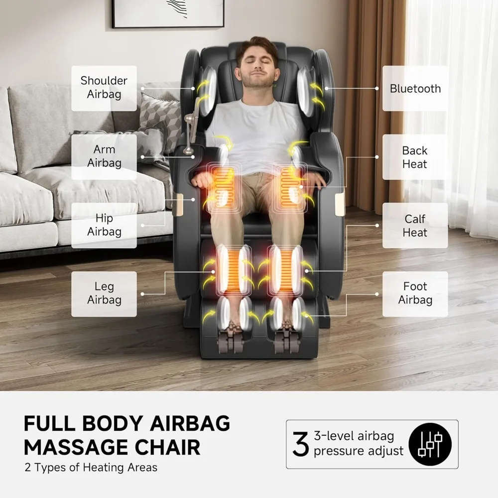 2025 Massage Chair Full Body,Dual Core S Track with Zero Gravity Recliner,Lower Back and Calf Heating
2025 Massage Chair Full Body,Dual Core S Track with Zero Gravity Recliner,Lower Back and Calf Heating
