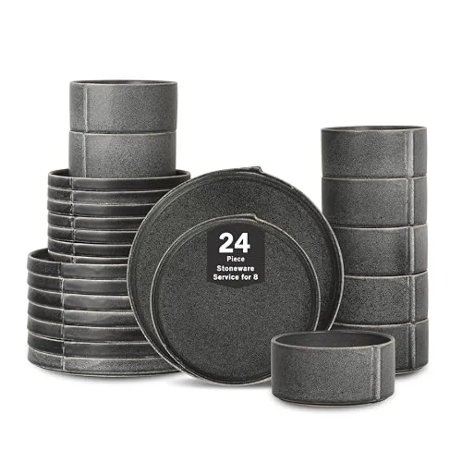 Bao 2 Stoneware ware Set,Round Dinner, Salad and Cereal Plates Modern Textured Tableware for Everyday Dining and Entertaining
Bao 2 Stoneware ware Set,Round Dinner, Salad and Cereal Plates Modern Textured Tableware for Everyday Dining and Entertaining