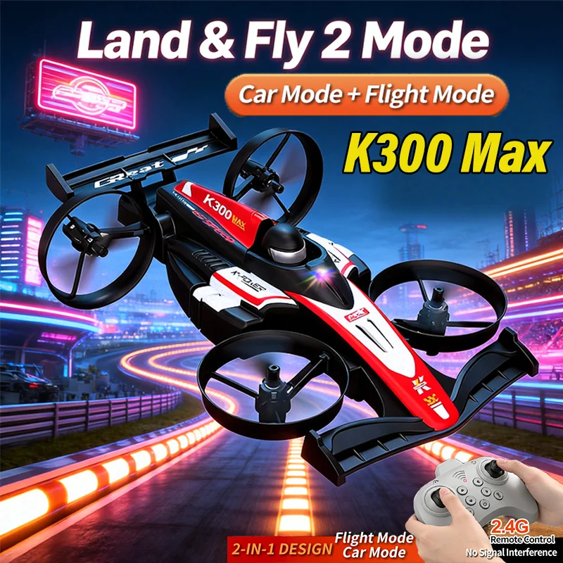 Mini RC Flying Car Transformable 2 4G Remote Control Quadcopter Hover Helicopter Fast Racer Toy STEM Birthday Gift for Kids Boys
Mini RC Flying Car Transformable 2 4G Remote Control Quadcopter Hover Helicopter Fast Racer Toy STEM Birthday Gift for Kids Boys
