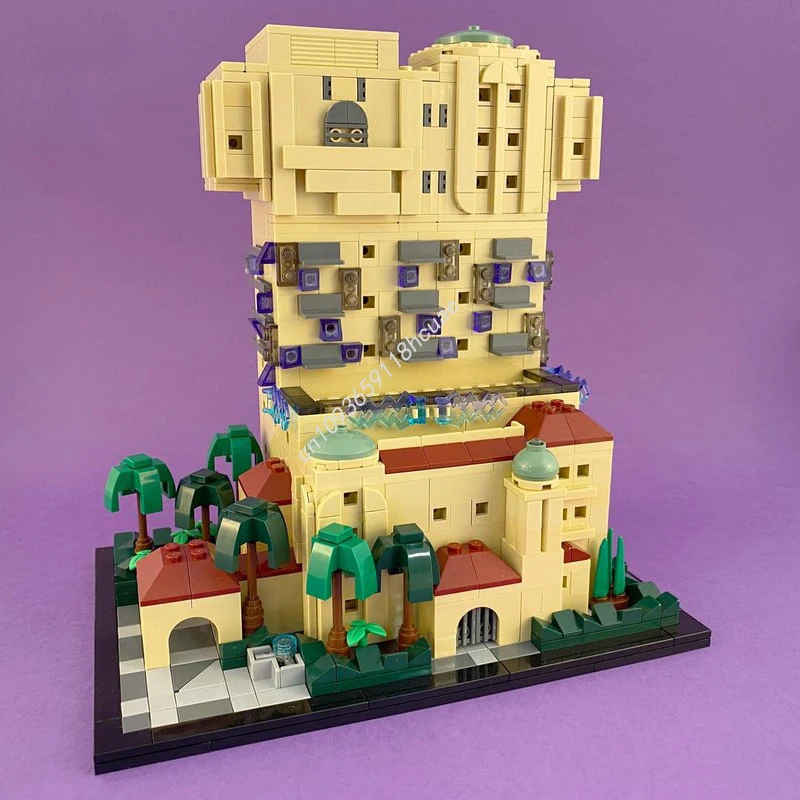 1133 шт. MOC мини Голливудская башня для отеля Disneying, строительные блоки STEM, развивающая рождественская игрушка, подарок, конструкция пластика
1133 шт. MOC мини Голливудская башня для отеля Disneying, строительные блоки STEM, развивающая рождественская игрушка, подарок, конструкция пластика