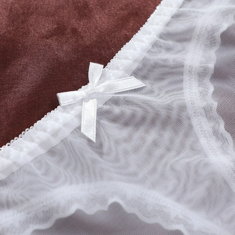 Comfortable Soft Lace Transparent Thongs Traceless Underpants Low Waist Briefs Solid Color Lingerie T-back Panties Daily Wear
Comfortable Soft Lace Transparent Thongs Traceless Underpants Low Waist Briefs Solid Color Lingerie T-back Panties Daily Wear