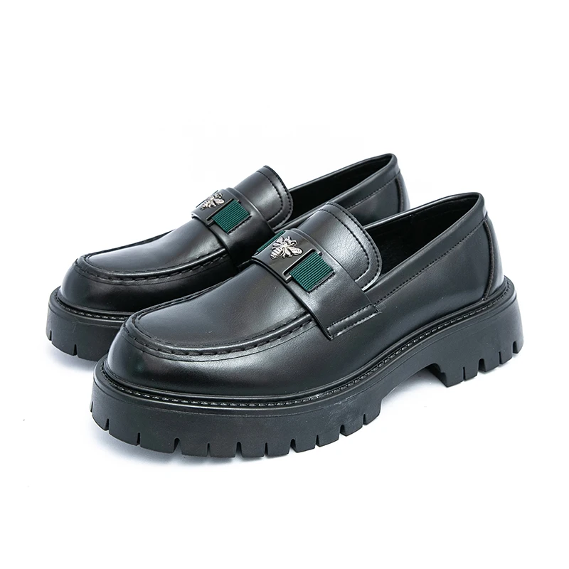 2025 Men's Round Toe Thick Soled Light Luxury Leather Shoes Loafers Non Slip Comfort Fashio Business Office Formal Dress Shoes
2025 Men's Round Toe Thick Soled Light Luxury Leather Shoes Loafers Non Slip Comfort Fashio Business Office Formal Dress Shoes