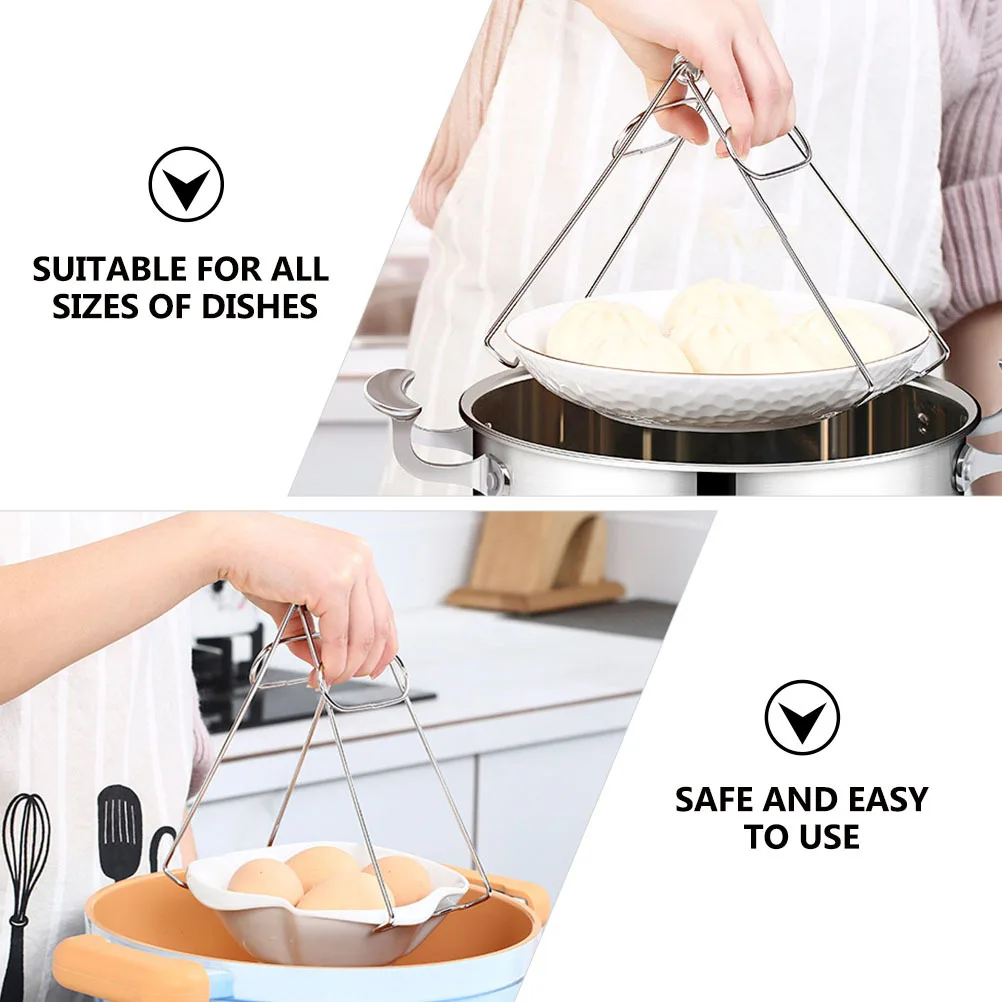 1Pcs Anti-Scald Stainless Steel Bowl Clip Heat Resistant Plate Clamp Adjustable Non-Slip Kitchen Tool Metal Bowl Clip 
1Pcs Anti-Scald Stainless Steel Bowl Clip Heat Resistant Plate Clamp Adjustable Non-Slip Kitchen Tool Metal Bowl Clip