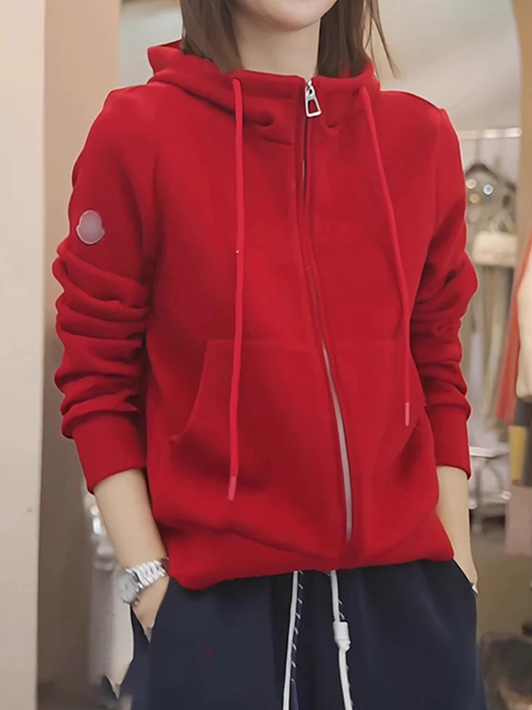 Корейская женская толстовка Sle Pure Color Simple Hoodie, новый зимний дизайн, свободный крой, с двойной молнией, стройнящий эффект, модный кардиган с длинными рукавами
Корейская женская толстовка Sle Pure Color Simple Hoodie, новый зимний дизайн, свободный крой, с двойной молнией, стройнящий эффект, модный кардиган с длинными рукавами