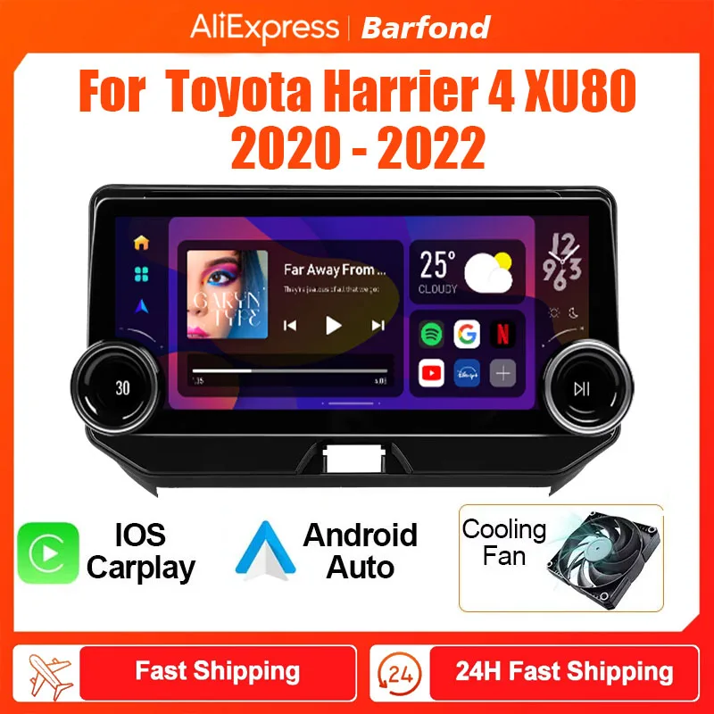 Автомобильный мультимедийный видеоплеер на Android для Toyota Harrier 4 XU80 2020-2022, 12,3 дюйма, большой экран, радио, 2DIN, навигация GPS для Carplay
Автомобильный мультимедийный видеоплеер на Android для Toyota Harrier 4 XU80 2020-2022, 12,3 дюйма, большой экран, радио, 2DIN, навигация GPS для Carplay