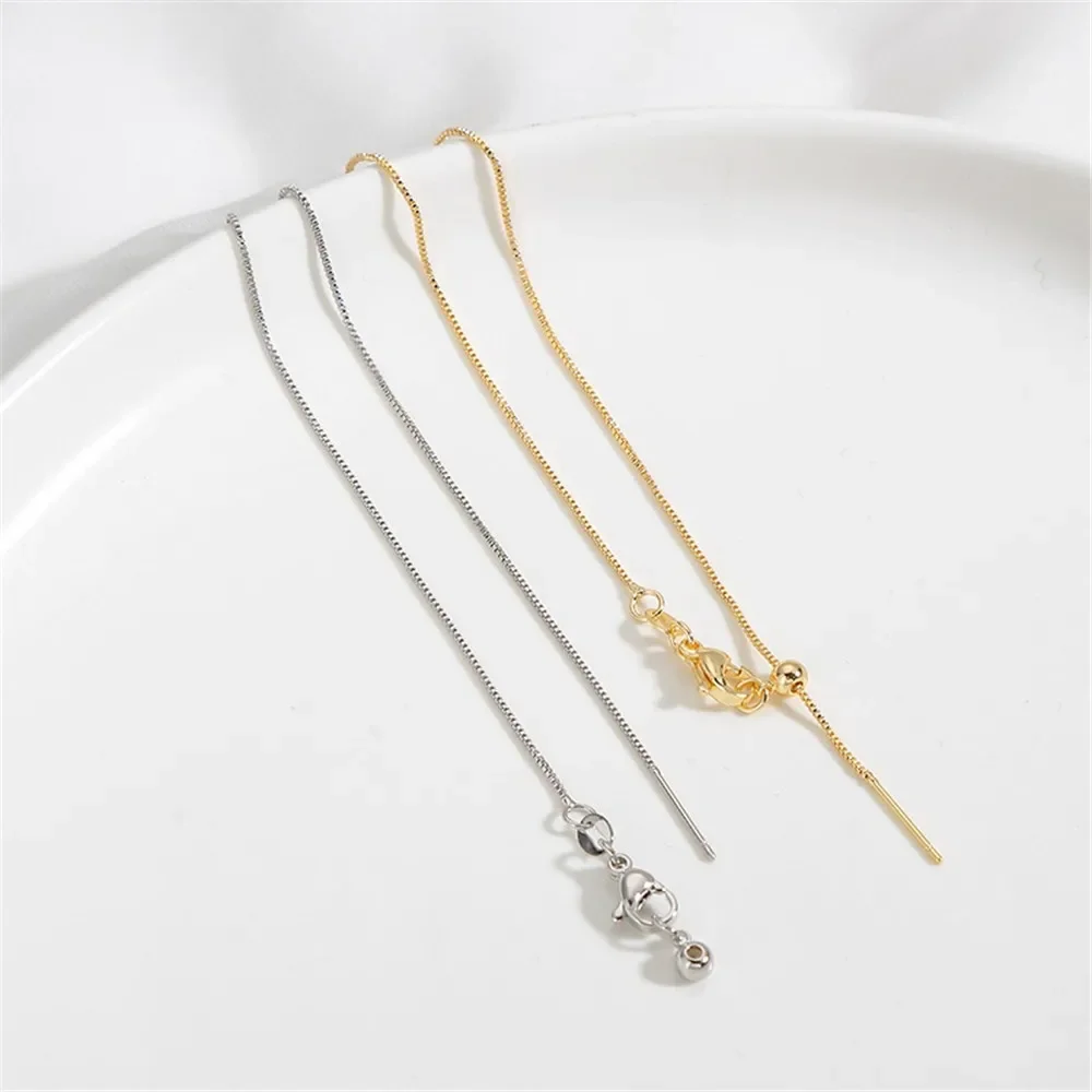 18K Gold-Color Pin Type Adjustable Box Universal Bracelet Handmade DIY Necklace Beaded Jewelry Material Accessories L045
18K Gold-Color Pin Type Adjustable Box Universal Bracelet Handmade DIY Necklace Beaded Jewelry Material Accessories L045