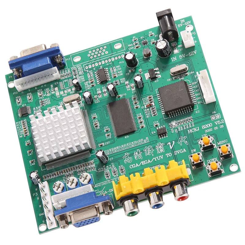 Плата декодера для аркадных игр RGB CGA EGA YUV в VGA HD видеопреобразователь плата 1 VGA с одним выходом для ЖК-монитора PDP CRT
Плата декодера для аркадных игр RGB CGA EGA YUV в VGA HD видеопреобразователь плата 1 VGA с одним выходом для ЖК-монитора PDP CRT