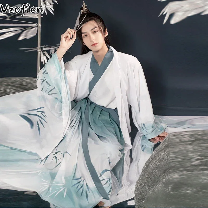 Han Dynasty Hanfu Folk Dress Men Chinese Ancient Embroidery Hanfu Male Cosplay Costume Hanfu Outfit for Men Swordsman Clothing
Han Dynasty Hanfu Folk Dress Men Chinese Ancient Embroidery Hanfu Male Cosplay Costume Hanfu Outfit for Men Swordsman Clothing