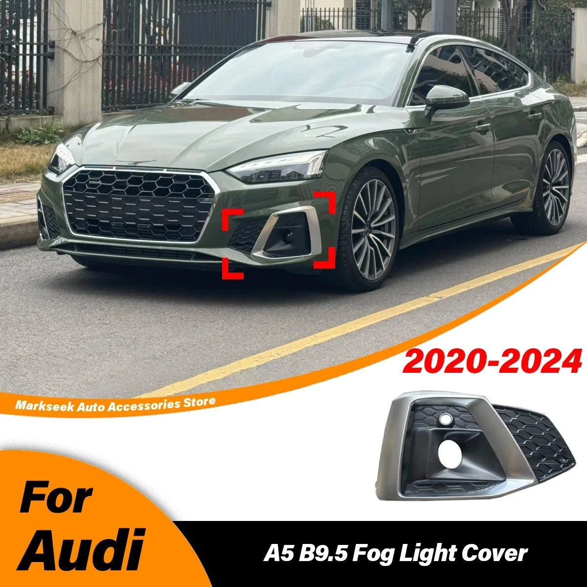 For Audi A5 B9.5 2020 2021 2022 2023 2024 Car Front Bumper Lower Fog Light Grille Lower Mesh Frame Protection Cover Body Kit
For Audi A5 B9.5 2020 2021 2022 2023 2024 Car Front Bumper Lower Fog Light Grille Lower Mesh Frame Protection Cover Body Kit