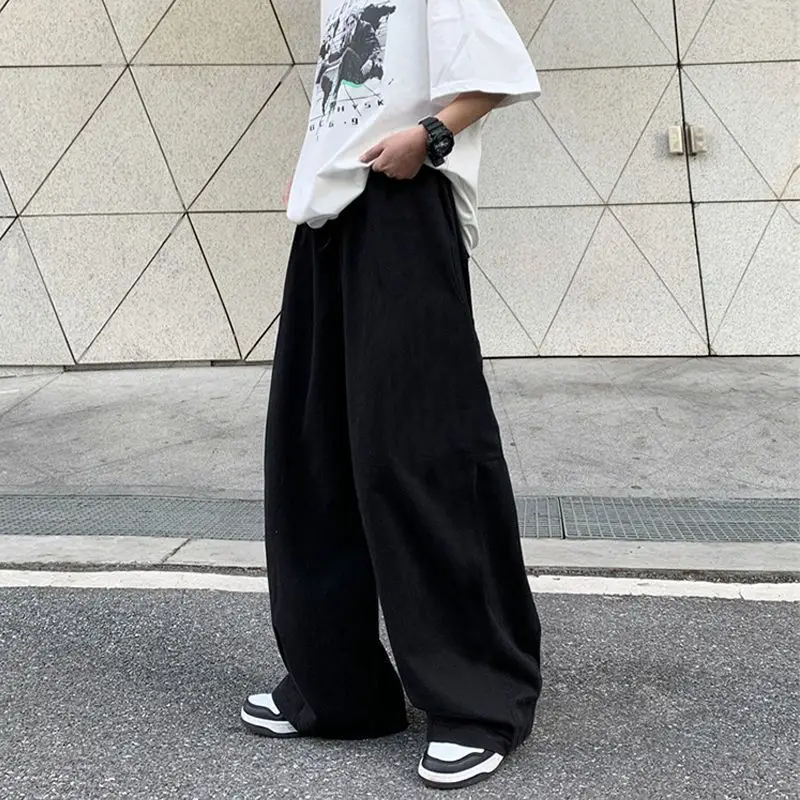 Мужские широкие брюки оверсайз черного цвета, повседневные свободные брюки-багги в уличном стиле хип-хоп
Мужские широкие брюки оверсайз черного цвета, повседневные свободные брюки-багги в уличном стиле хип-хоп