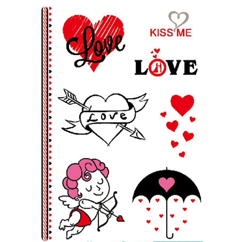 12 Sheets Temporary Tattoo Stickers Heart Shaped Valentines Day Decals for Body Accessories
12 Sheets Temporary Tattoo Stickers Heart Shaped Valentines Day Decals for Body Accessories