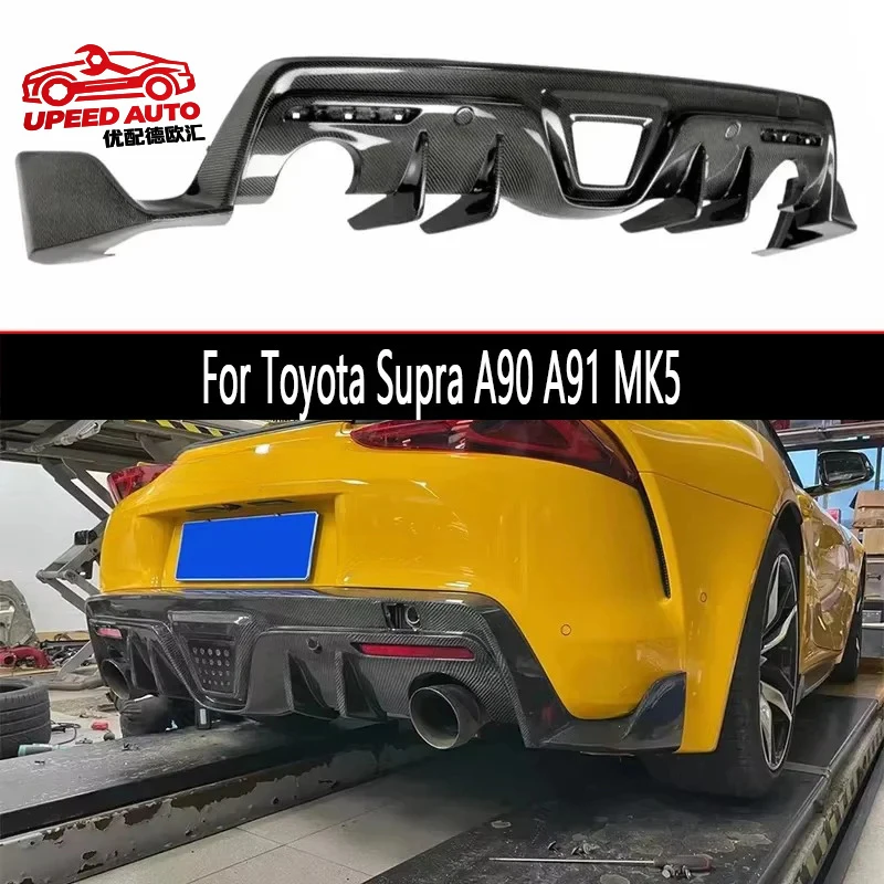 Suitable for Toyota Supra GR A90 A91 MK5 2019+ Carbon Fiber Car Bumper Diffuser Rear Splitters Spoiler Back lip body kit
Suitable for Toyota Supra GR A90 A91 MK5 2019+ Carbon Fiber Car Bumper Diffuser Rear Splitters Spoiler Back lip body kit