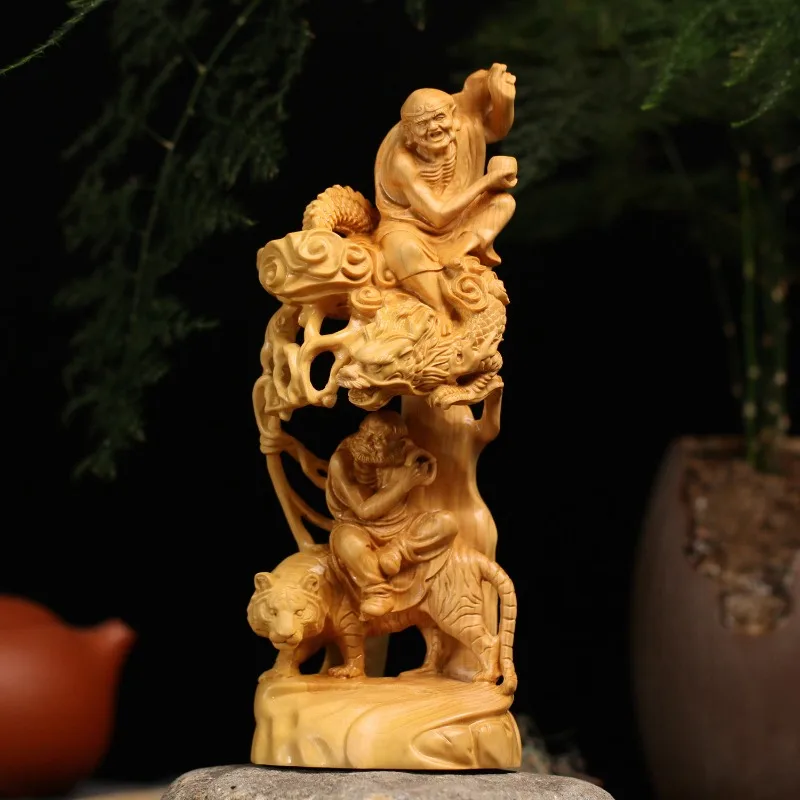 Hand Carved Boxwood Wooden Luohan Arhat Statue Sculpture Scene - Buddhist Ornament Home Office Desk Decor Gift
Hand Carved Boxwood Wooden Luohan Arhat Statue Sculpture Scene - Buddhist Ornament Home Office Desk Decor Gift