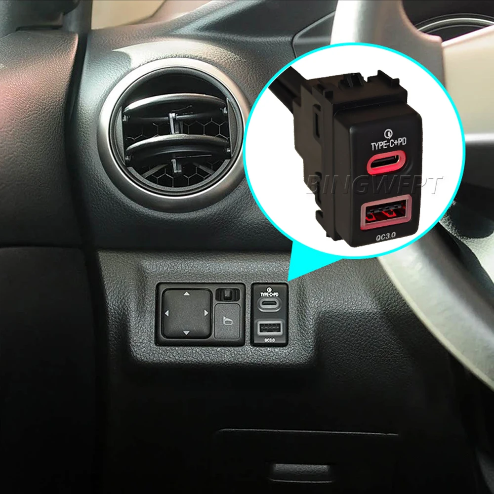 Car Charger USB TYPE-C charger fast charging socket Input Adapter Audio Radio u-disk flash Socket For Nissan tiida 2005-13 QC3.0
Car Charger USB TYPE-C charger fast charging socket Input Adapter Audio Radio u-disk flash Socket For Nissan tiida 2005-13 QC3.0