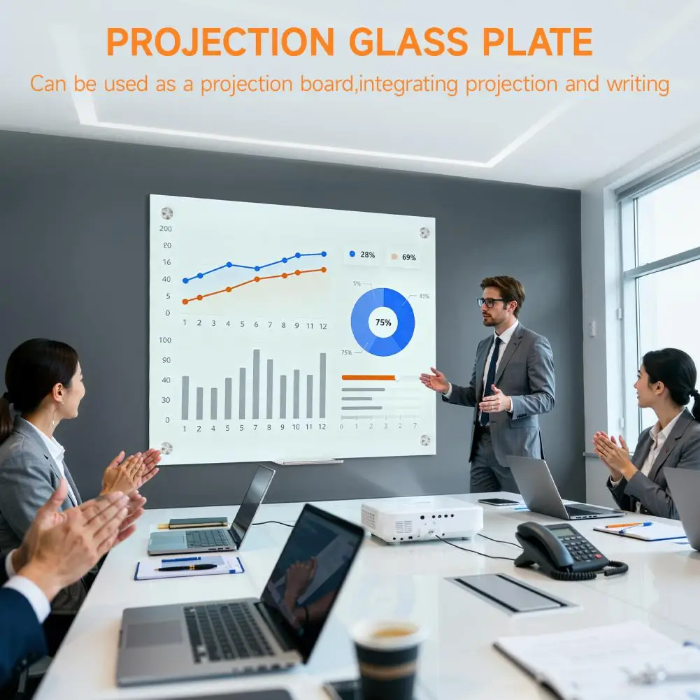 Magnetic Glass Whiteboard Dry Erase Board Wall-Mount Large Frameless Glassboard for School Office
Magnetic Glass Whiteboard Dry Erase Board Wall-Mount Large Frameless Glassboard for School Office